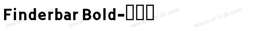 Finderbar Bold字体转换